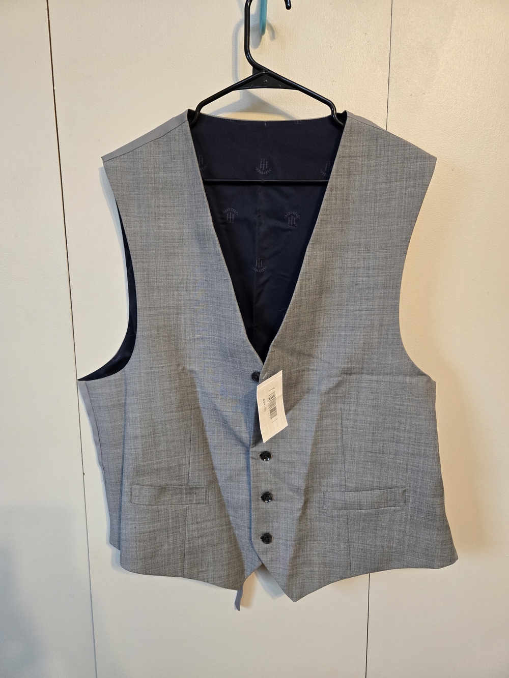 Men's Gray Tailored Vest - Classic Formal Waistcoat